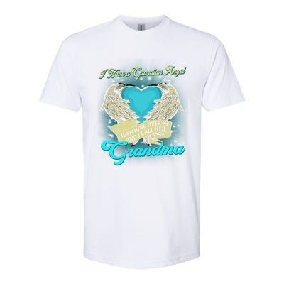 Proud My Grandma In Heaven Happy Mother Day Memorial Gift Softstyle® CVC T-Shirt