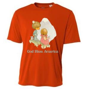 Precious Mots God Bless America Cute Gift Cooling Performance Crew T-Shirt