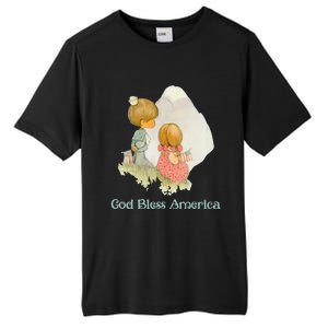 Precious Mots God Bless America Cute Gift Tall Fusion ChromaSoft Performance T-Shirt