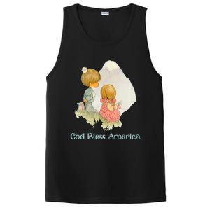 Precious Mots God Bless America Cute Gift PosiCharge Competitor Tank