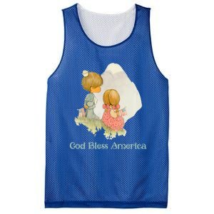 Precious Mots God Bless America Cute Gift Mesh Reversible Basketball Jersey Tank