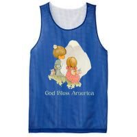 Precious Mots God Bless America Cute Gift Mesh Reversible Basketball Jersey Tank