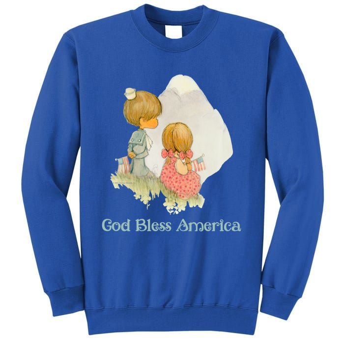 Precious Mots God Bless America Cute Gift Tall Sweatshirt