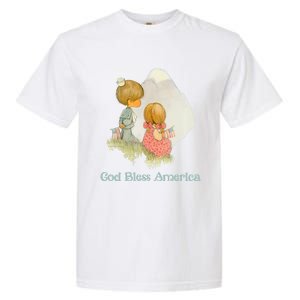 Precious Mots God Bless America Cute Gift Garment-Dyed Heavyweight T-Shirt