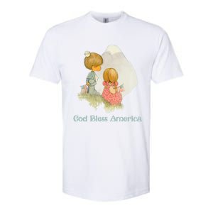 Precious Mots God Bless America Cute Gift Softstyle CVC T-Shirt