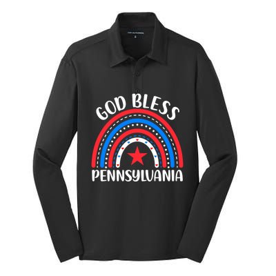 Pennsylvania Meaningful Gift I Love Pennsylvania Usa Great Gift Silk Touch Performance Long Sleeve Polo