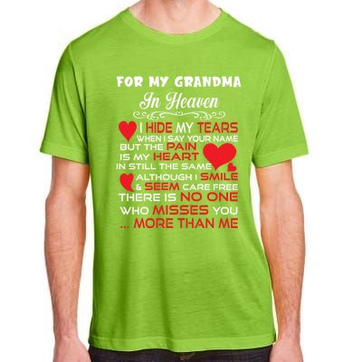 Proud My Grandma In Heaven Happy Mother Day Proud Memorial Gift Adult ChromaSoft Performance T-Shirt