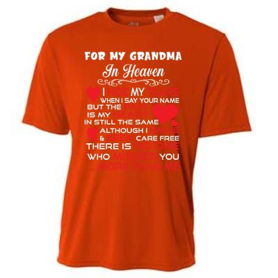 Proud My Grandma In Heaven Happy Mother Day Proud Memorial Gift Cooling Performance Crew T-Shirt