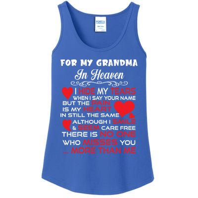 Proud My Grandma In Heaven Happy Mother Day Proud Memorial Gift Ladies Essential Tank