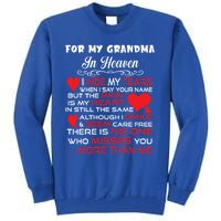 Proud My Grandma In Heaven Happy Mother Day Proud Memorial Gift Tall Sweatshirt