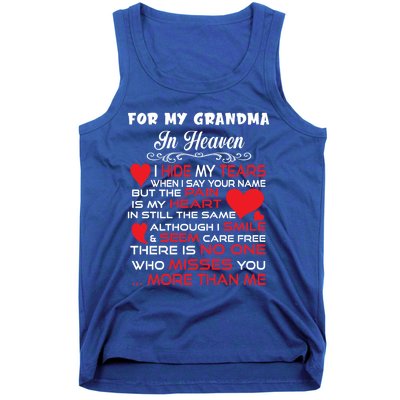 Proud My Grandma In Heaven Happy Mother Day Proud Memorial Gift Tank Top