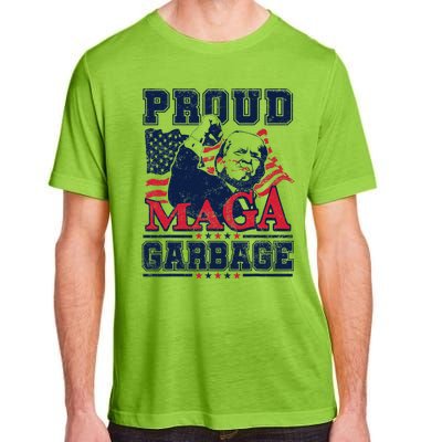 Proud Maga Garbage Vote Trump 2024 Trump Supporter Garbage Adult ChromaSoft Performance T-Shirt