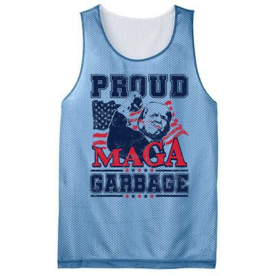 Proud Maga Garbage Vote Trump 2024 Trump Supporter Garbage Mesh Reversible Basketball Jersey Tank