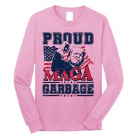 Proud Maga Garbage Vote Trump 2024 Trump Supporter Garbage Long Sleeve Shirt