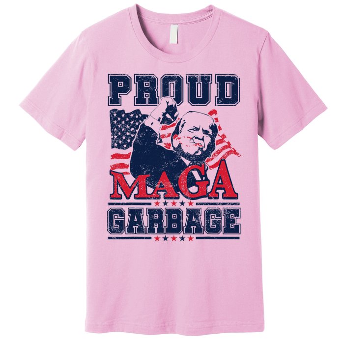 Proud Maga Garbage Vote Trump 2024 Trump Supporter Garbage Premium T-Shirt