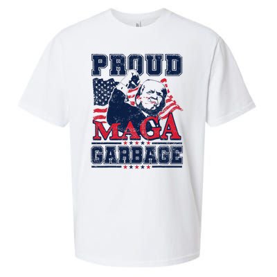 Proud Maga Garbage Vote Trump 2024 Trump Supporter Garbage Sueded Cloud Jersey T-Shirt