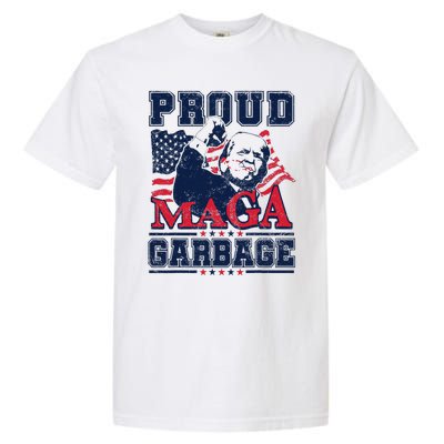 Proud Maga Garbage Vote Trump 2024 Trump Supporter Garbage Garment-Dyed Heavyweight T-Shirt