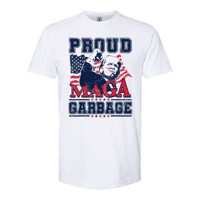 Proud Maga Garbage Vote Trump 2024 Trump Supporter Garbage Softstyle® CVC T-Shirt