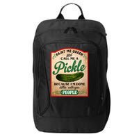 Paint Me Green And Call Me A Pickle Funny City Backpack