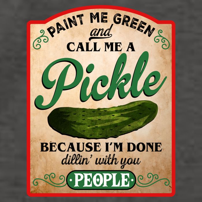 Paint Me Green And Call Me A Pickle Funny Vector Backpack