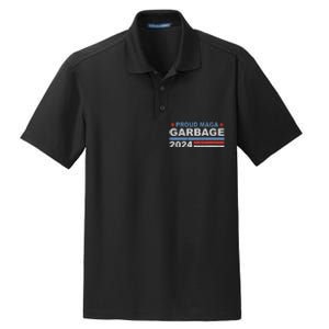 Proud Maga Garbage Trump Dry Zone Grid Polo