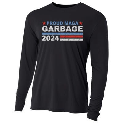 Proud Maga Garbage Trump Cooling Performance Long Sleeve Crew