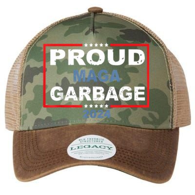 Proud Maga Garbage Trump Supporter Legacy Tie Dye Trucker Hat