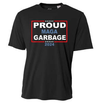 Proud Maga Garbage Trump Supporter Cooling Performance Crew T-Shirt