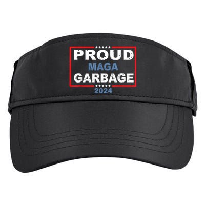 Proud Maga Garbage Trump Supporter Adult Drive Performance Visor