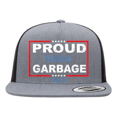 Proud Maga Garbage Trump Supporter Flat Bill Trucker Hat