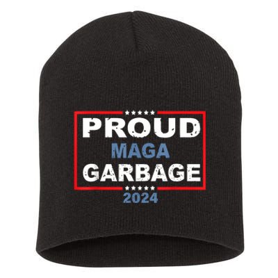 Proud Maga Garbage Trump Supporter Short Acrylic Beanie