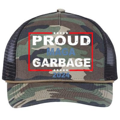 Proud Maga Garbage Trump Supporter Retro Rope Trucker Hat Cap