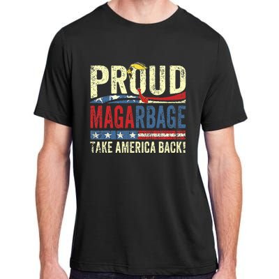 Proud Maga Garbage Trump Supporter Adult ChromaSoft Performance T-Shirt