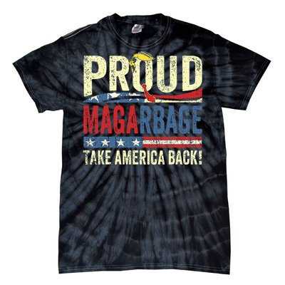 Proud Maga Garbage Trump Supporter Tie-Dye T-Shirt