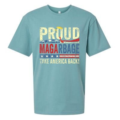 Proud Maga Garbage Trump Supporter Sueded Cloud Jersey T-Shirt