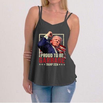 Proud Maga Garbage Trump Supporter Women's Strappy Tank