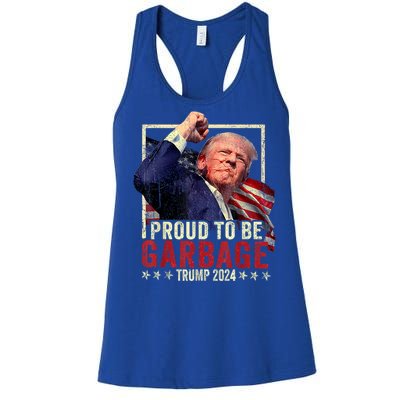 Proud Maga Garbage Trump Supporter Women's Racerback Tank