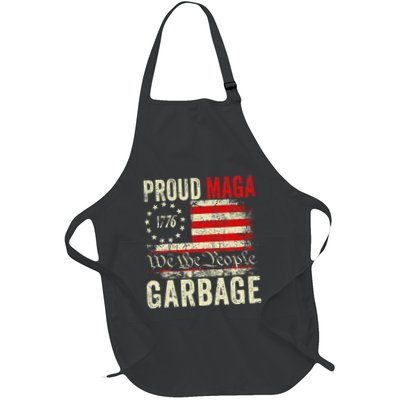 Proud Maga Garbage Make American Garbage Great Again Gift Full-Length Apron With Pockets