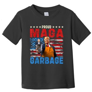 Proud Maga Garbage Trump Vance 2024 Supporter Toddler T-Shirt