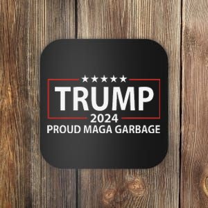 Proud Maga Garbage Trump Supporter Gift Coaster