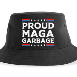 Proud Maga Garbage Trump Supporter Funny Sustainable Bucket Hat