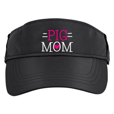 Pigs Mom Gift Adult Drive Performance Visor