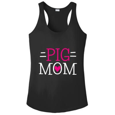 Pigs Mom Gift Ladies PosiCharge Competitor Racerback Tank