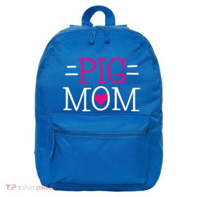 Pigs Mom Gift 16 in Basic Backpack