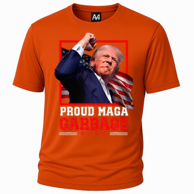 Proud Maga Garbage Trump Cooling Performance Crew T-Shirt