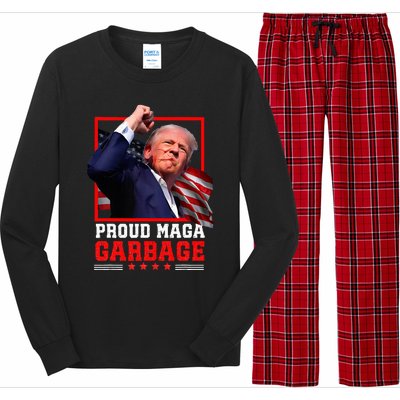 Proud Maga Garbage Trump Long Sleeve Pajama Set