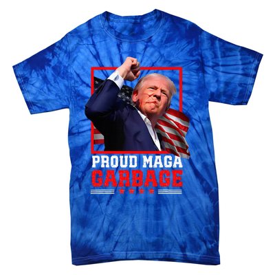 Proud Maga Garbage Trump Tie-Dye T-Shirt