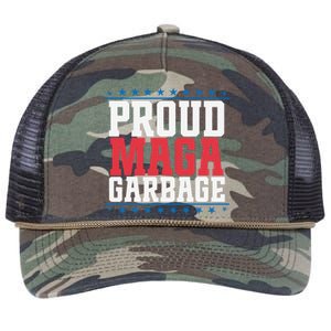 Proud Maga Garbage Trump Supporter Retro Rope Trucker Hat Cap