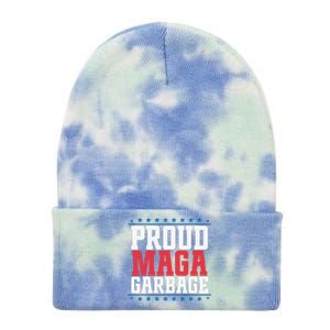 Proud Maga Garbage Trump Supporter Tie Dye 12in Knit Beanie