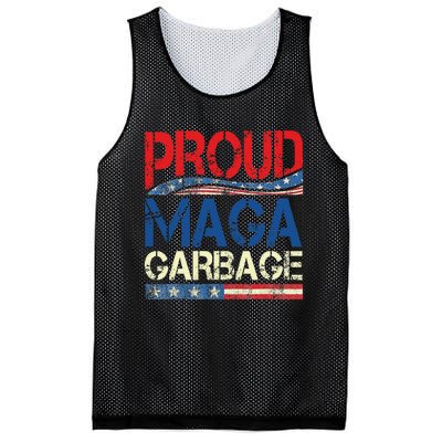 Proud Maga Garbage Trump Supporter Gift Mesh Reversible Basketball Jersey Tank